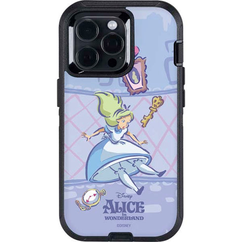 Disney Alice in Wonderland Falling down the Rabbit Hole Otterbox Defender iPhone Skin