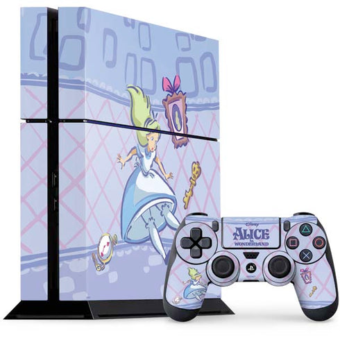 Disney Alice in Wonderland Falling down the Rabbit Hole PlayStation PS4 Skins