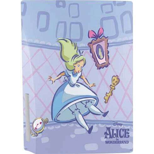 Disney Alice in Wonderland Falling down the Rabbit Hole PS5 Console Skin