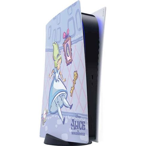 Disney Alice in Wonderland Falling down the Rabbit Hole PS5 Digital Edition Console Skin