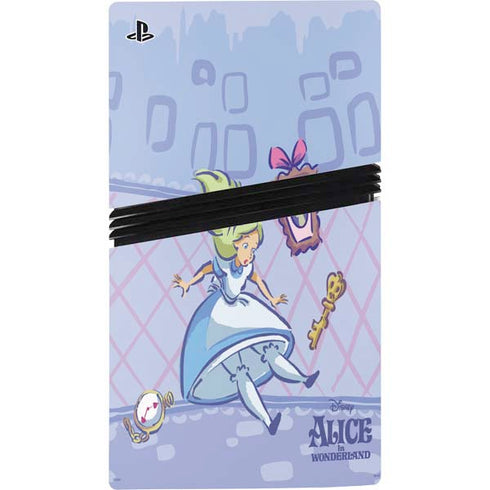 Disney Alice in Wonderland Falling down the Rabbit Hole PS5 Pro Bundle Skin