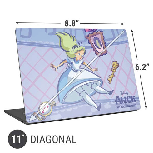 Disney Alice in Wonderland Falling down the Rabbit Hole Universal Laptop 11in (8.8 x 6.2in) Skin