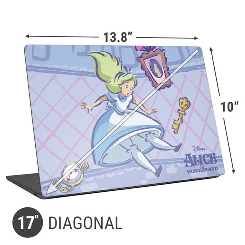 Disney Alice in Wonderland Falling down the Rabbit Hole Universal Laptop 17in (13.8 x 10in) Skin