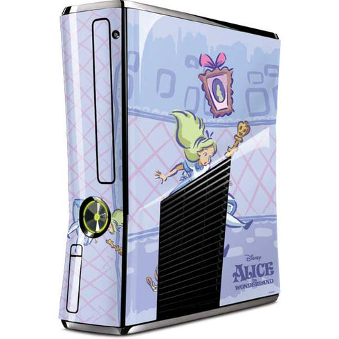 Disney Alice in Wonderland Falling down the Rabbit Hole Xbox 360 Slim (2010) Skin