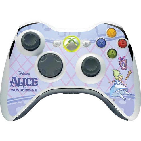 Disney Alice in Wonderland Falling down the Rabbit Hole Xbox 360 Wireless Controller Skin