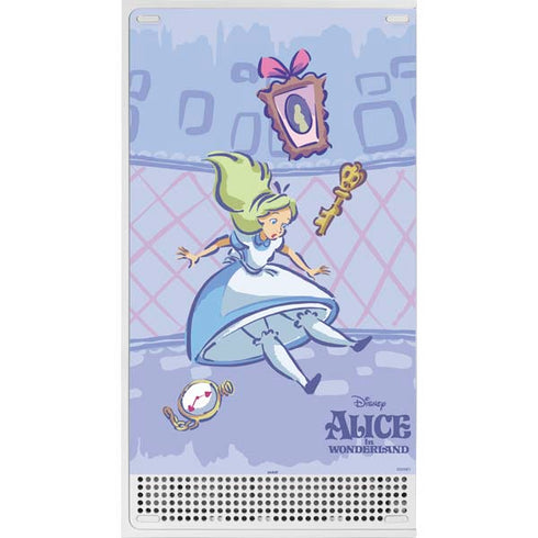 Disney Alice in Wonderland Falling down the Rabbit Hole Xbox Series S Console Skin