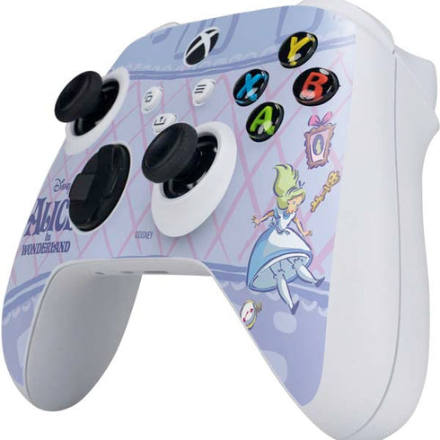 Disney Alice in Wonderland Falling down the Rabbit Hole Xbox Series S Controller Skin