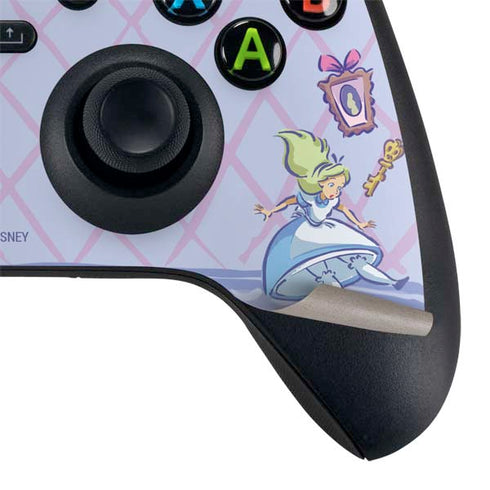 Disney Alice in Wonderland Falling down the Rabbit Hole Xbox Series X Controller Skin