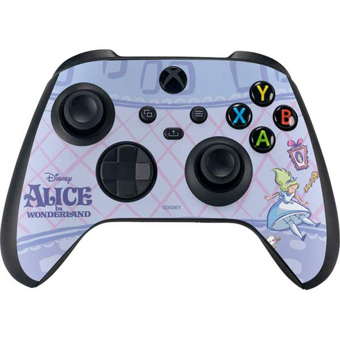 Disney Alice in Wonderland Falling down the Rabbit Hole Xbox Series X Controller Skin