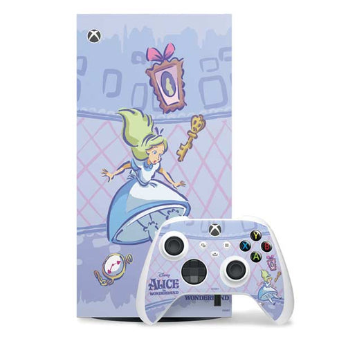 Disney Alice in Wonderland Falling down the Rabbit Hole Xbox Series X Skins