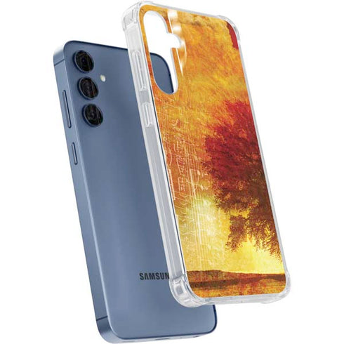 Falling Notes Galaxy A55 5G Clear Case