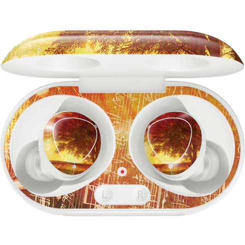 Falling Notes Galaxy Buds Plus Skin