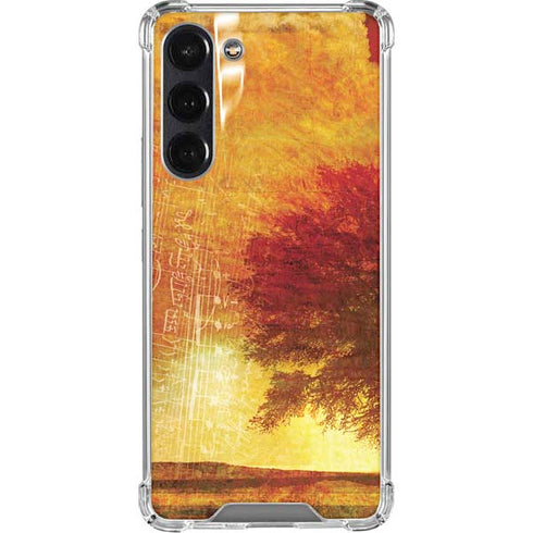 Falling Notes Galaxy S24 FE Clear Case