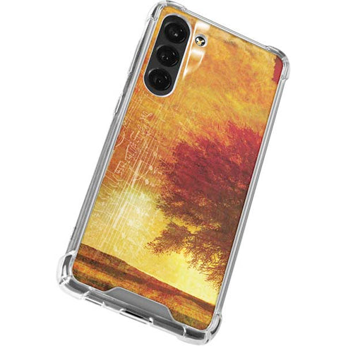 Falling Notes Galaxy S24 FE Clear Case