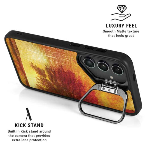 Falling Notes Galaxy S25 Plus Kickstand Case
