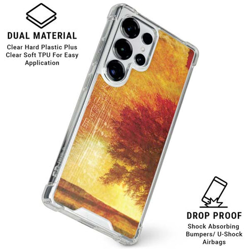 Falling Notes Galaxy S25 Ultra Clear Case