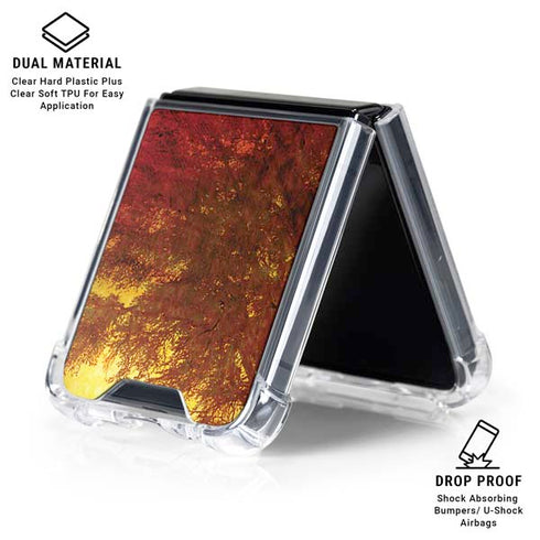 Falling Notes Galaxy Z Flip6 Clear Case