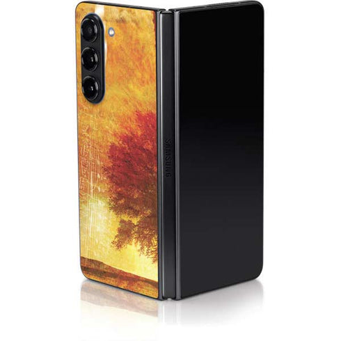 Falling Notes Galaxy Z Fold5 5G Skin