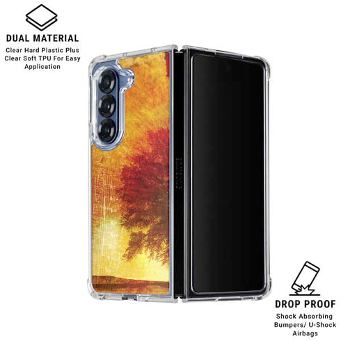 Falling Notes Galaxy Z Fold6 Clear Case