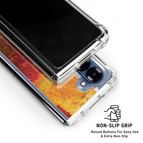 Falling Notes Galaxy Z Fold6 Clear Case
