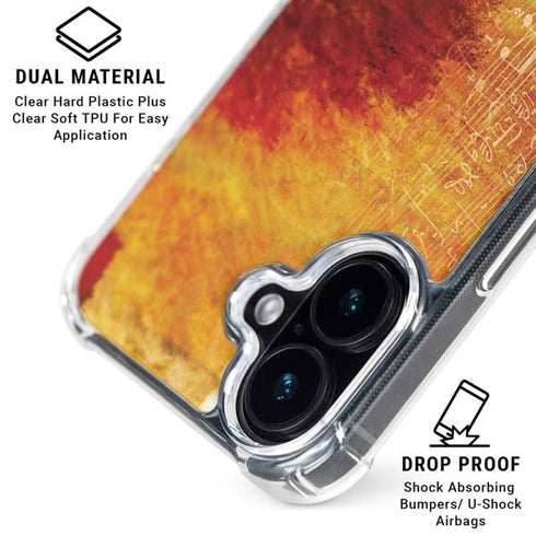 Falling Notes iPhone 16 Clear Case
