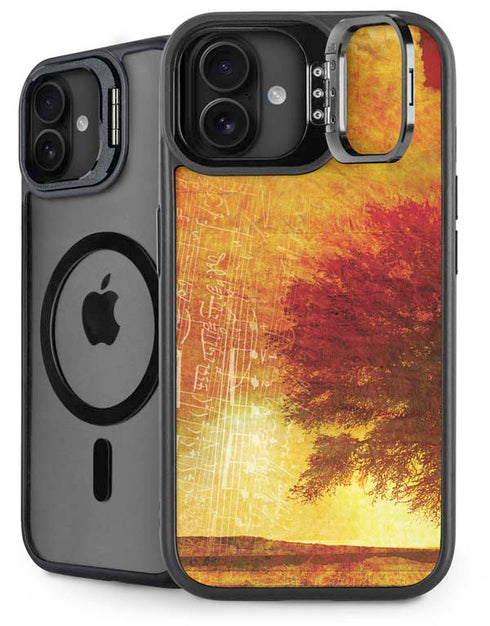 Falling Notes iPhone 16 Kickstand Case