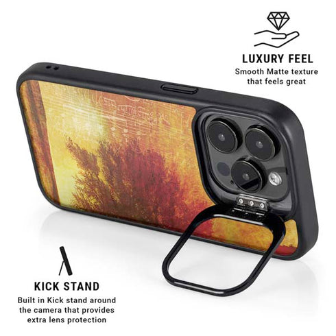 Falling Notes iPhone 16 Pro Kickstand Case