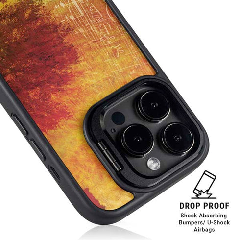 Falling Notes iPhone 16 Pro Kickstand Case