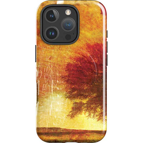 Falling Notes iPhone 16 Pro Magsafe Impact Case