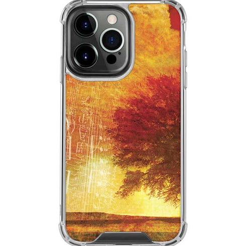 Falling Notes iPhone 16 Pro Max Clear Case