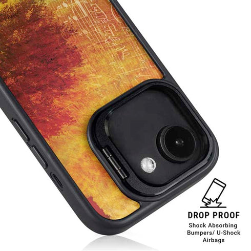 Falling Notes iPhone 16e Kickstand Case