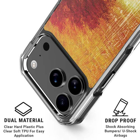 Falling Notes iPhone 18 Pro Clear Case