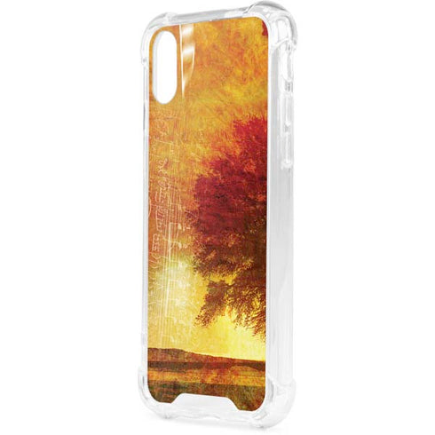 Falling Notes iPhone XS Clear Case