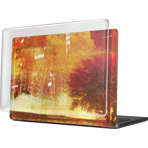 Falling Notes MacBook Pro 14in (2021-24) Case plus Skin