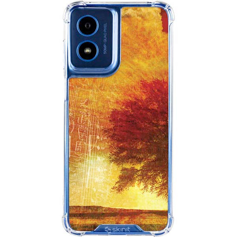Falling Notes Moto G 5G (2024) Clear Case