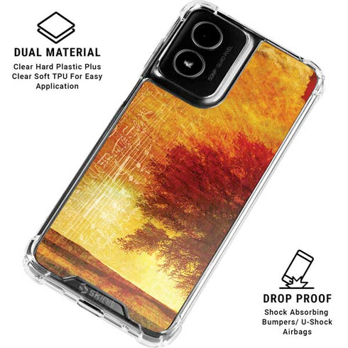 Falling Notes Moto G Power 5G (2024) Clear Case