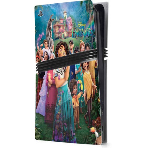Disney Encanto Familia Poster PS5 Pro Console Skin