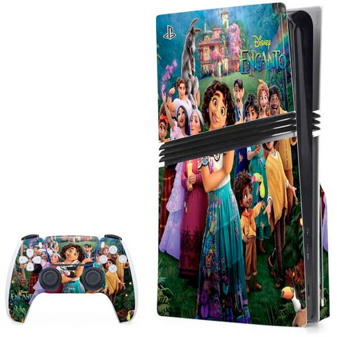 Disney Encanto Familia Poster PS5 Pro Disk Bundle Skin
