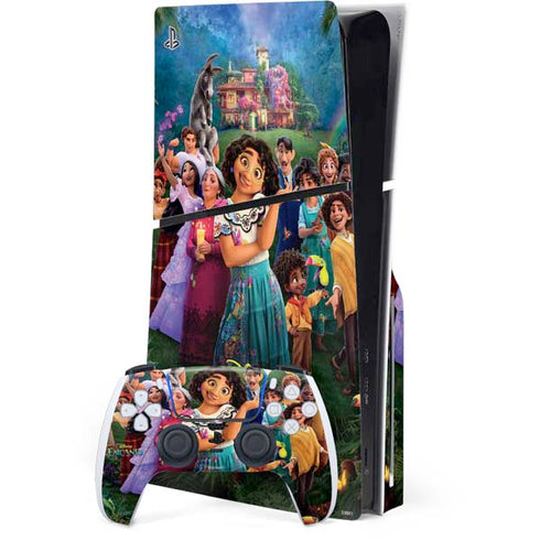 Disney Encanto Familia Poster PS5 Slim Disk Bundle Skin