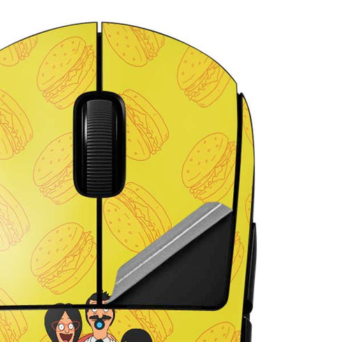Bobs Burgers Family Portrait G Pro Wireless Gaming Mouse Skin