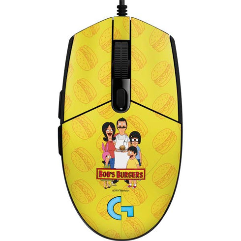 Bobs Burgers Family Portrait G203 Prodigy RGB Wired Gaming Mouse Skin