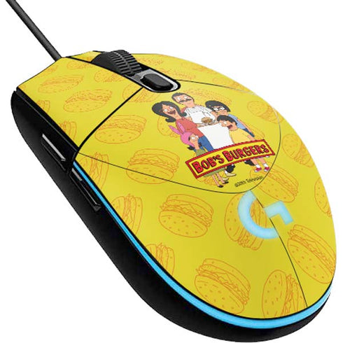 Bobs Burgers Family Portrait G203 Prodigy RGB Wired Gaming Mouse Skin
