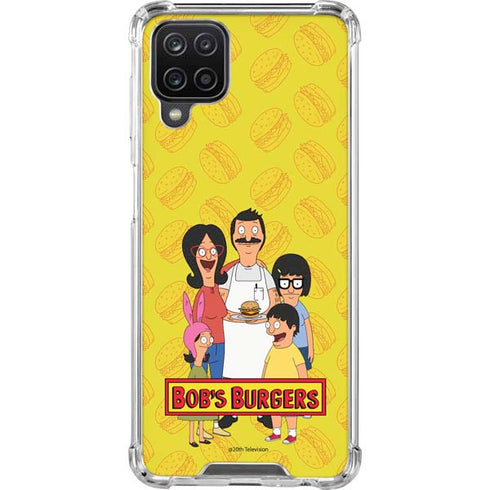 Bobs Burgers Family Portrait Galaxy A12 Clear Case