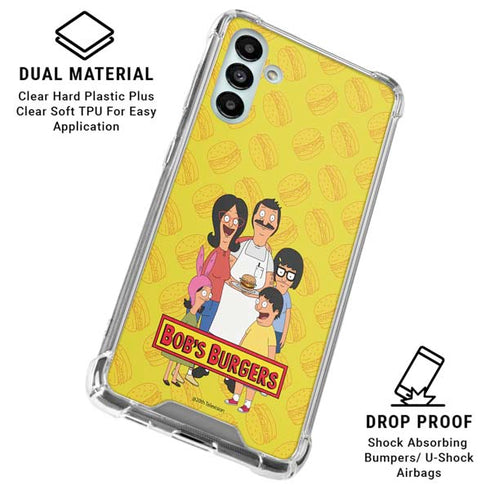Bobs Burgers Family Portrait Galaxy A13 5G Clear Case