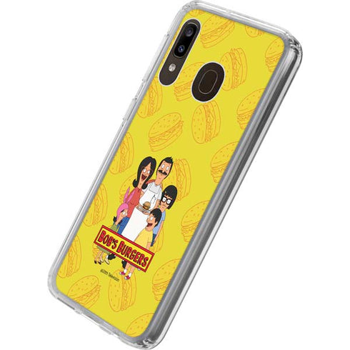 Bobs Burgers Family Portrait Galaxy A20 Clear Case