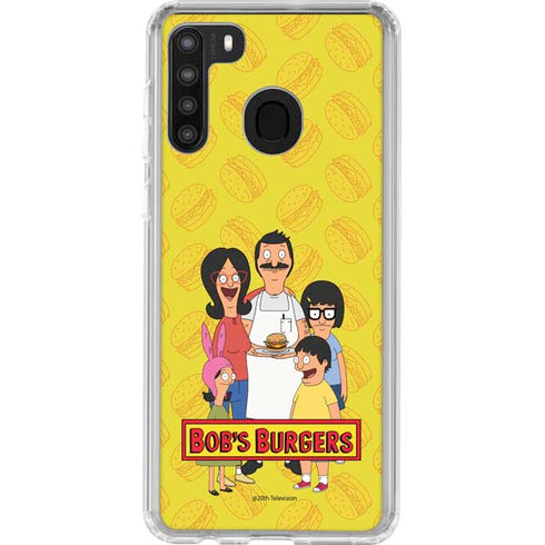 Bobs Burgers Family Portrait Galaxy A21 Clear Case
