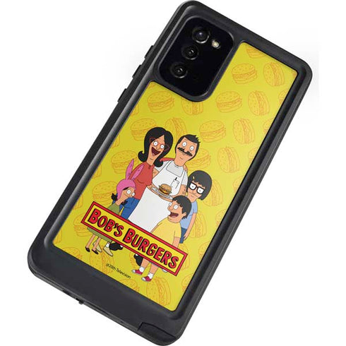 Bobs Burgers Family Portrait Galaxy Note20 5G Waterproof Case
