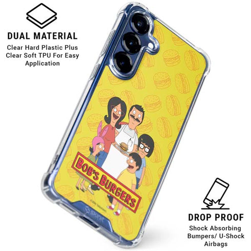 Bobs Burgers Family Portrait Galaxy S25 Clear Case