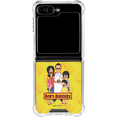 Bobs Burgers Family Portrait Galaxy Z Flip5 5G Clear Case