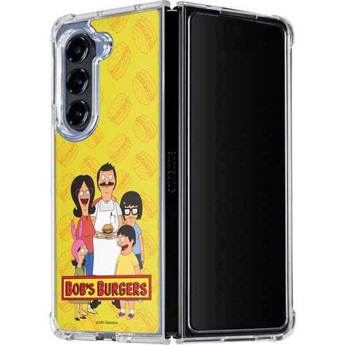 Bobs Burgers Family Portrait Galaxy Z Fold5 5G Clear Case